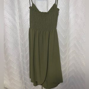 Fashion Q Smocked Green Dress